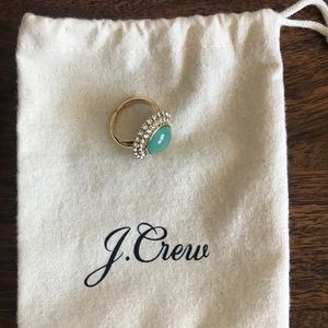 NWOT JCREW Pave and Stone Cocktail Ring